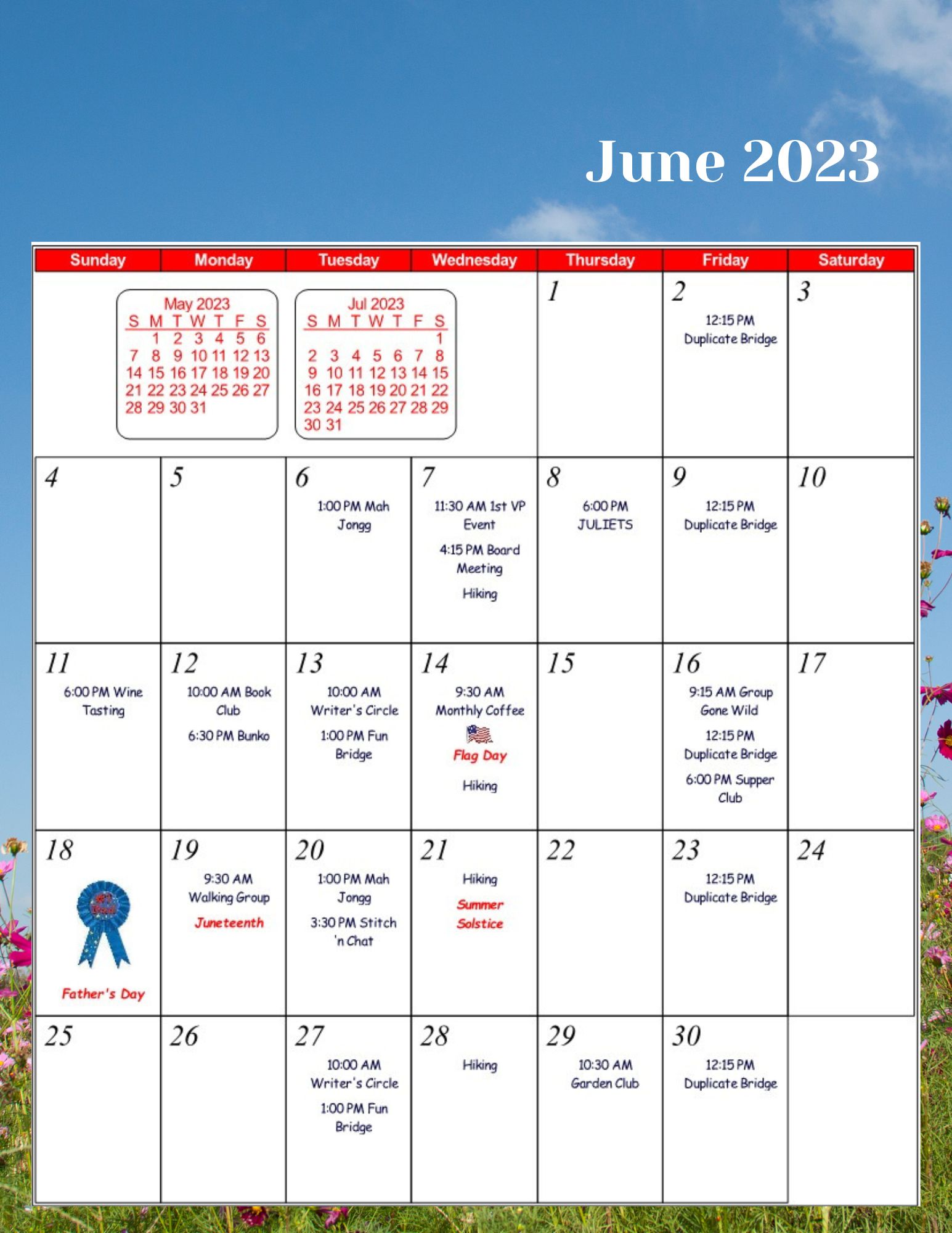 Calendar Club of the Greater Park City Area